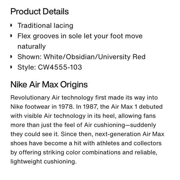 Nike || Air Max SC Sneakers - White University Red - Picture 14 of 15
